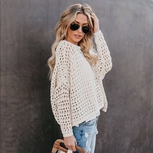 VICI Great Catch Cotton Crochet Sweater